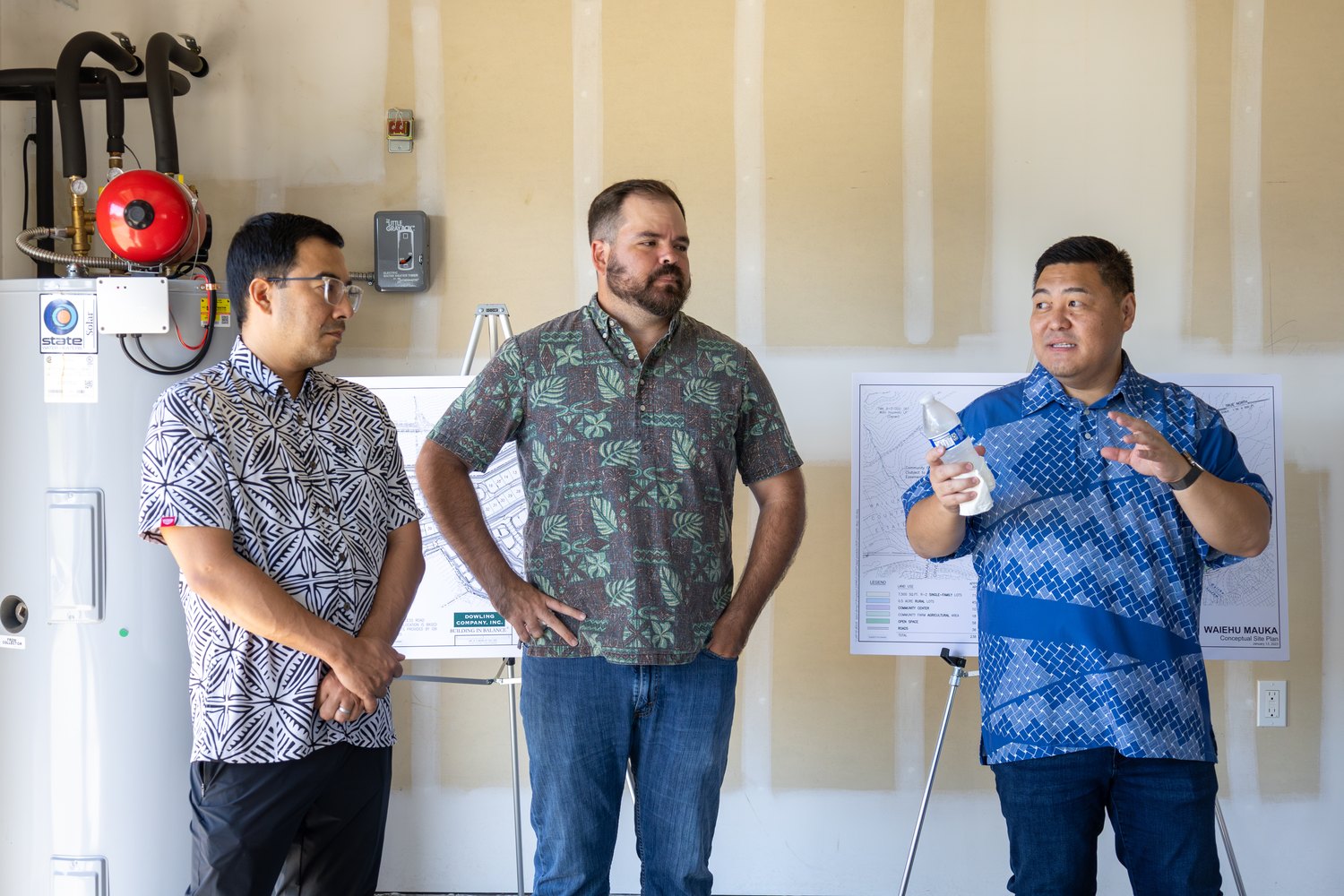 Tyson Miyake on a county site visit