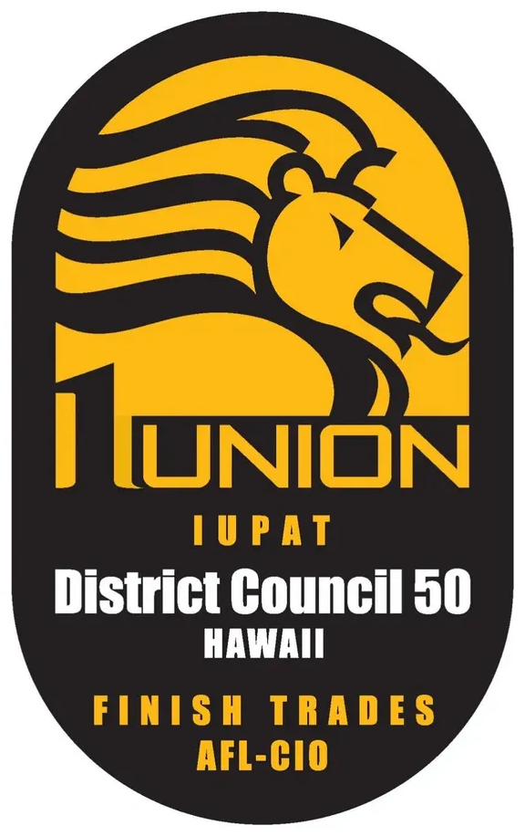 IUPAT District Council 50 Hawaii endorsement logo