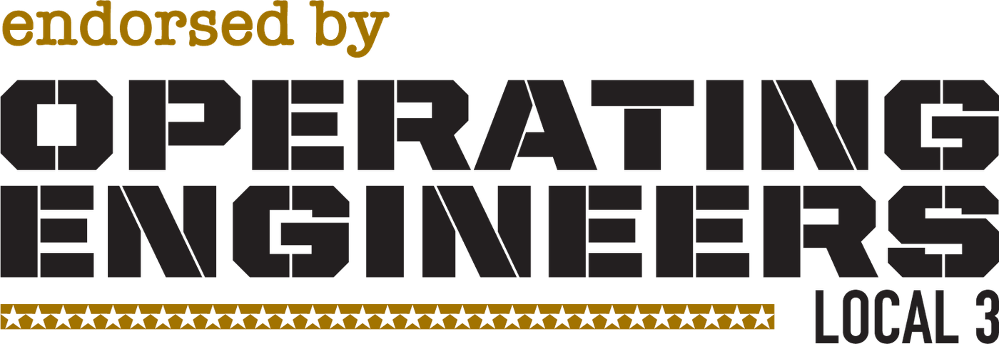 Operating Engineers Local 3 endorsed by logo
